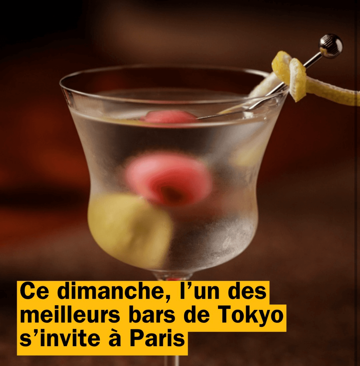 Visuel de l'event Guest Series x Virtù Tokyo — Le Bar George V