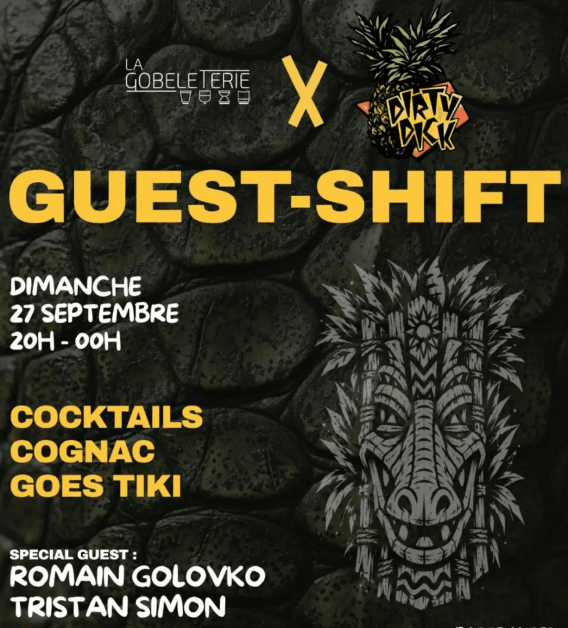 Visuel de l'event La Gobeleterie x Dirty Dick — Cognac goes Tiki