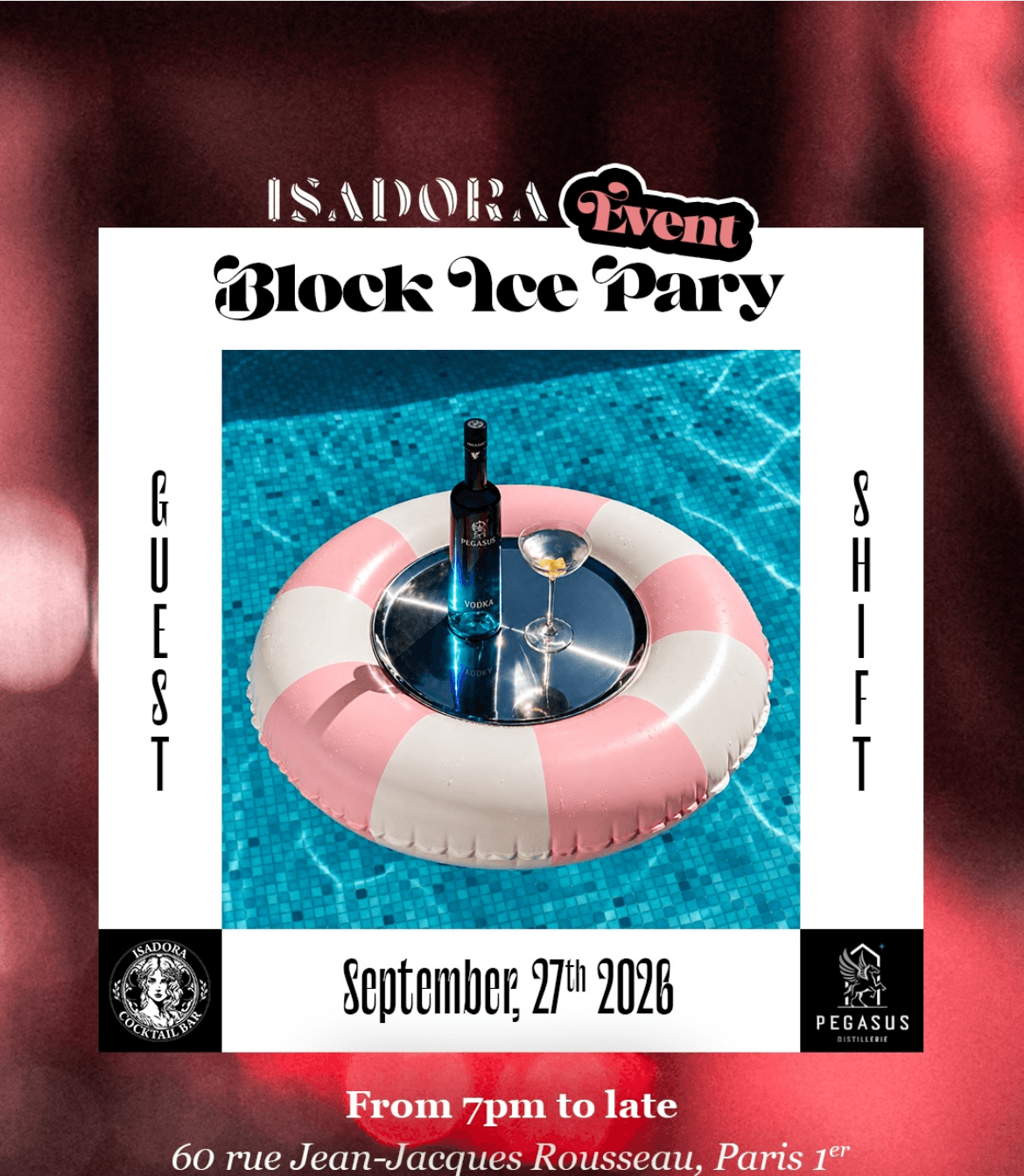 Visuel de l'event Block Ice Party — six guests chez Isadora