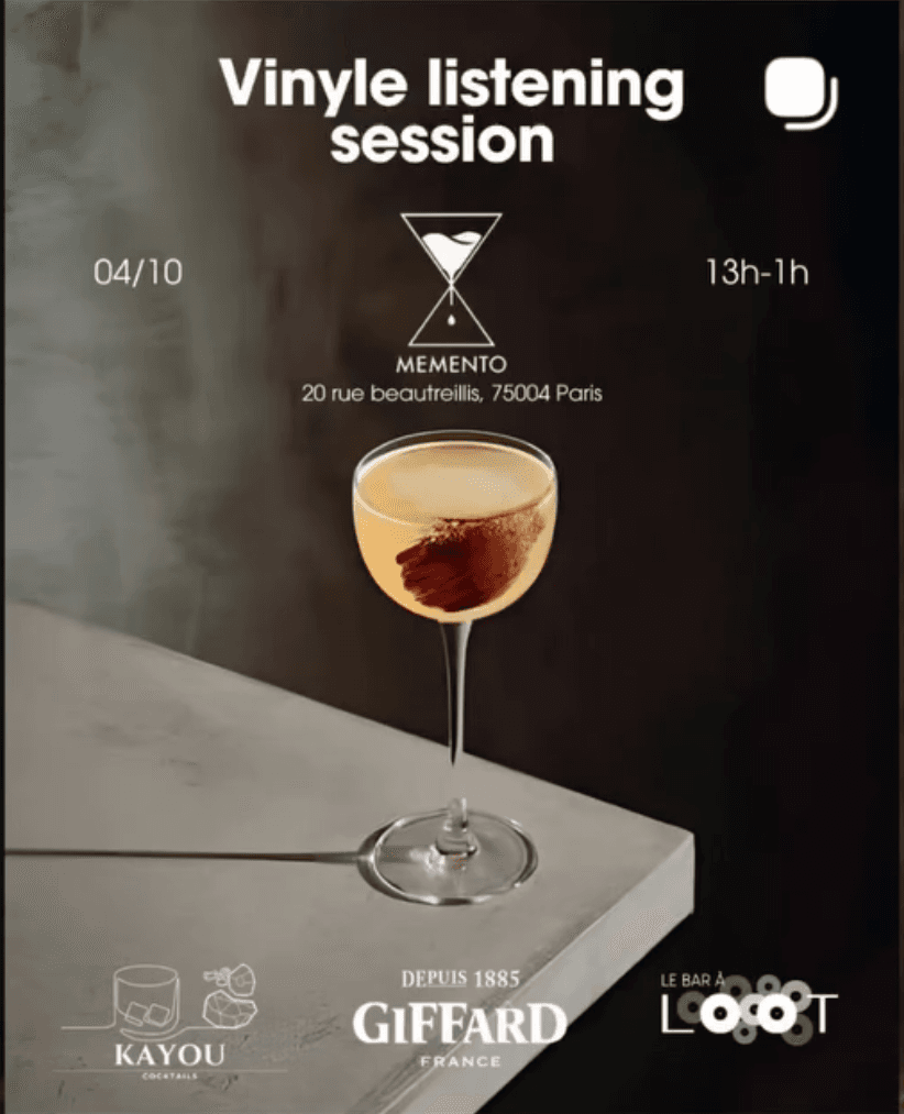 Visuel de l'event Kayou Vinyl Listening Party x Memento